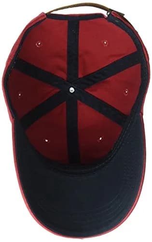 Tommy Hilfiger Men's Logo Dad Baseball Cap, Tommy Red, One Size | Classic Adjustable Cotton Hat thumbnail 2