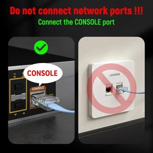 OIKWAN USB to RJ45 Console Cable 1.8m (6ft) Blue | Network Device Configuration Cable thumbnail 2