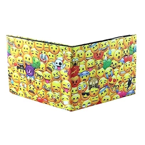 SUPERVEK Smiley Face Paper Wallet with RFID Protection, 8.25 cm (3.25") | Slim, Water-Resistant, Vegan HDPE thumbnail 2
