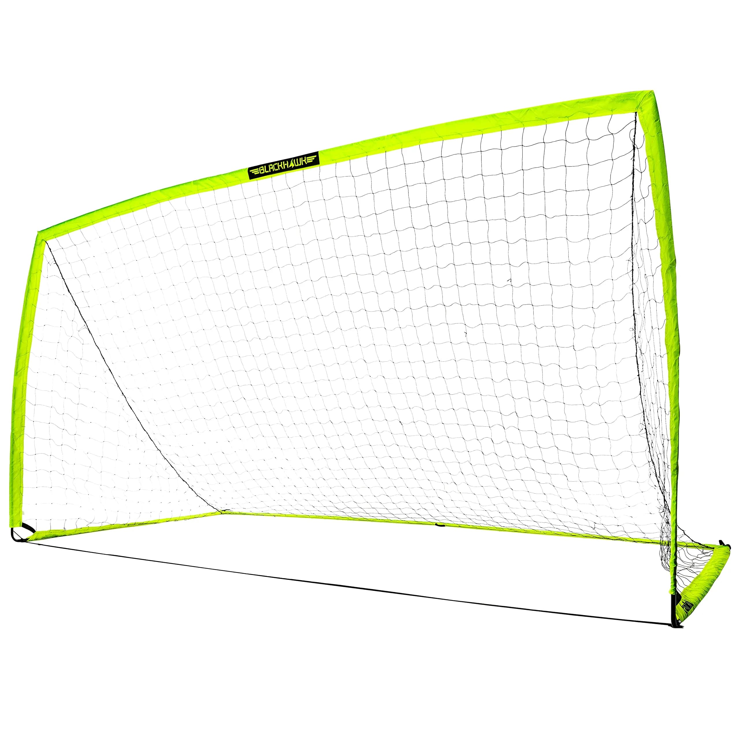 Franklin Sports Fiberglass Blackhawk Goal - Extra Large | Portable Backyard Soccer Net — 12' x 6'
