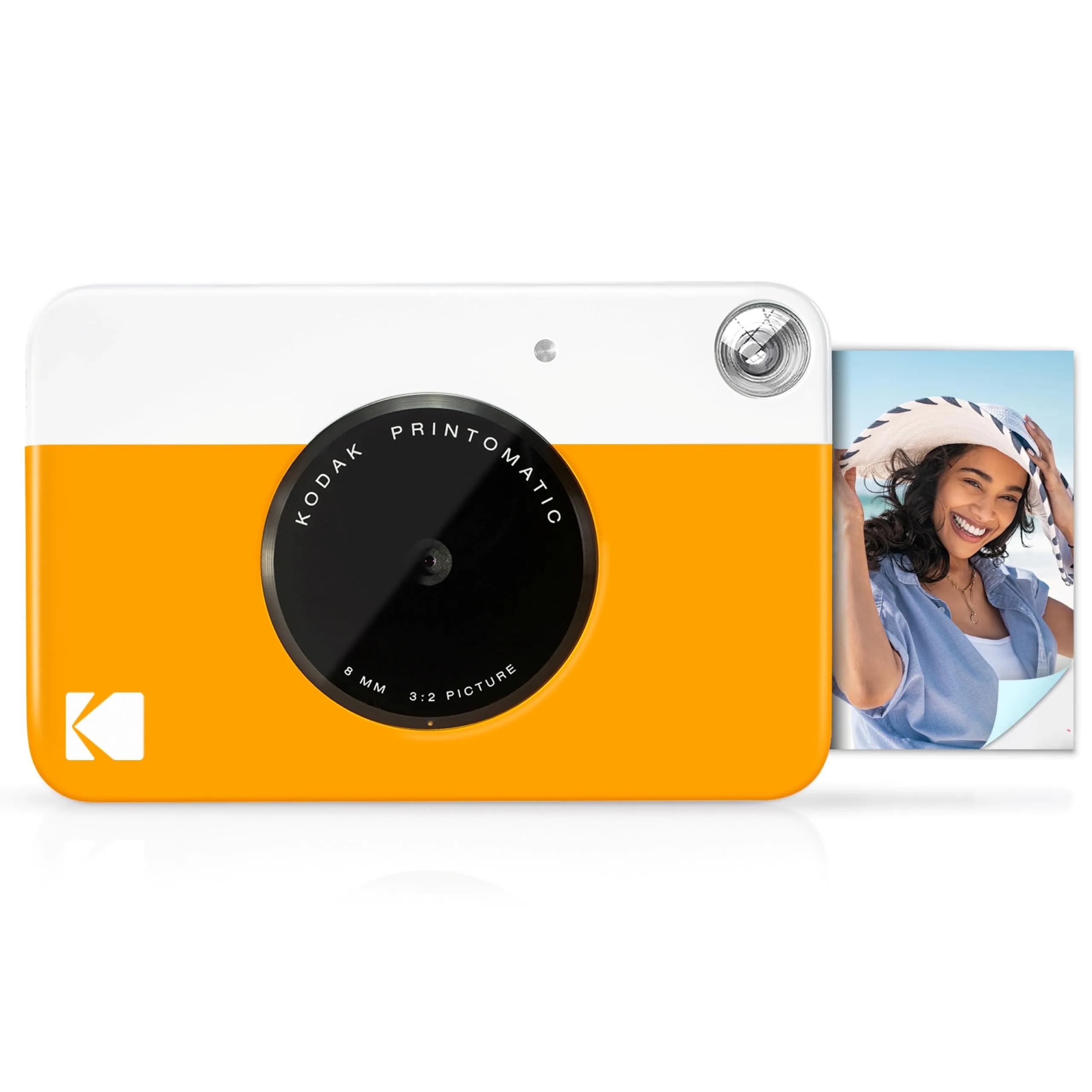 KODAK Printomatic Instant Print Camera Yellow 5MP | Instant Prints with Zink Sticky-Back Paper - main product image