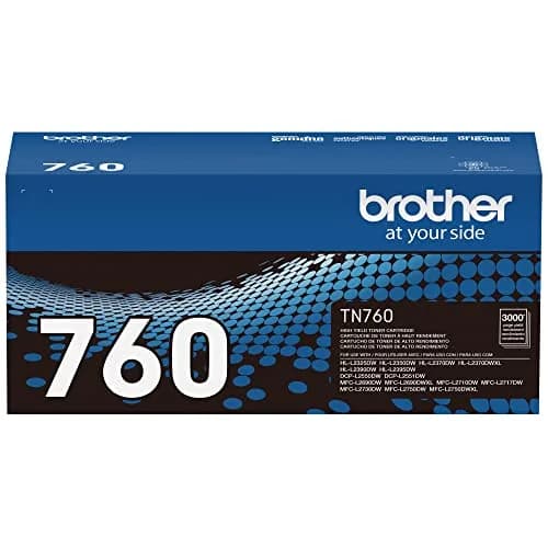 Brother Genuine TN760 High Yield Black Toner Cartridge | 3000 Pages Yield thumbnail 2