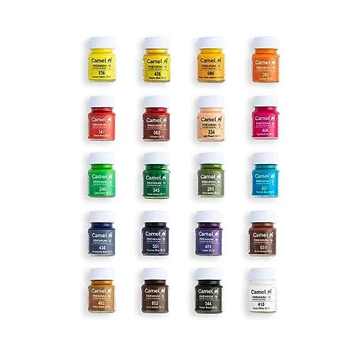 Camel Poster Colour Set - 20 Shades (Multicolor) | Vibrant Water & Oil Paints for Beginners thumbnail 2