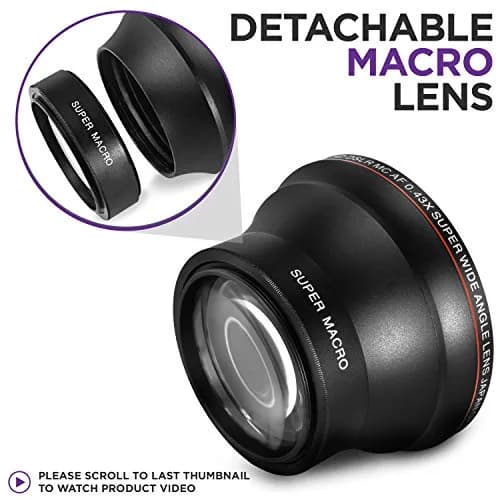 Altura Photo 55mm Wide Angle Lens with Macro | 0.43x Expansion for Nikon & Sony Cameras thumbnail 5