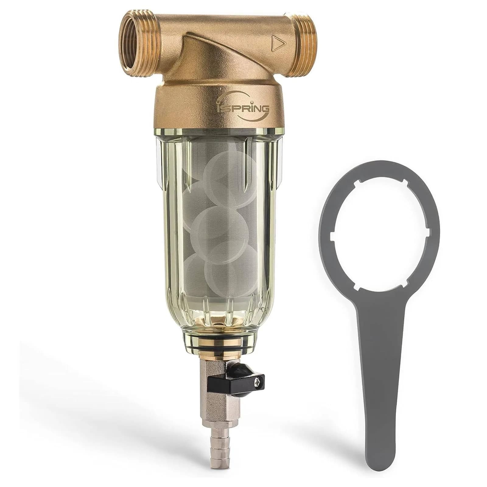 iSpring WSP-1000SL Spin Down Sediment Filter 1000 Micron | 20 GPM Max Flow Rate - main product image