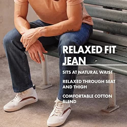 Wrangler Authentics Classic 5-pocket Relaxed Fit Cotton Jean, Black, 33W x 32L | Casual Comfort for Men thumbnail 6