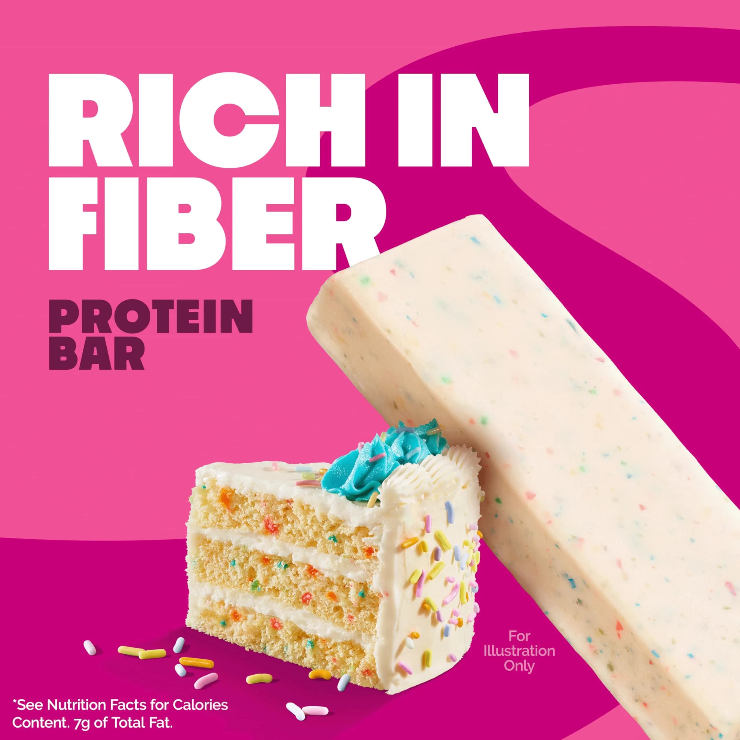 Quest Birthday Cake Protein Bar 20g Protein 1g Sugar Gluten Free Keto Friendly (12 Count) thumbnail 3