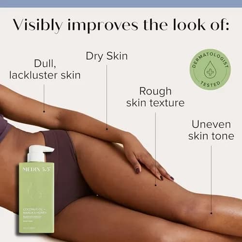 Medix 5.5 Coconut Oil & Manuka Honey Cream | 15 Fl Oz | Anti-Aging Body Moisturizer for Dry Skin thumbnail 2