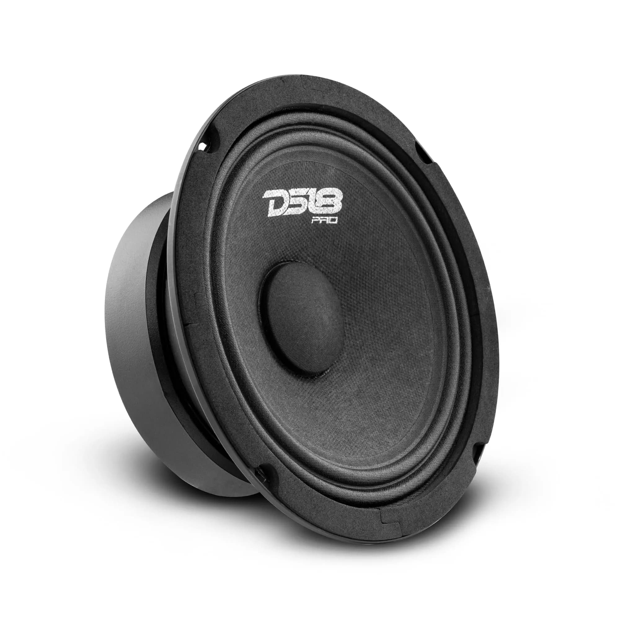 DS18 PRO-GM6B 6.5" Midrange Loudspeaker | 480W Max, 140W RMS, 8 Ohms, Red Aluminum Bullet — New Model / 6.5-Inch / Classic