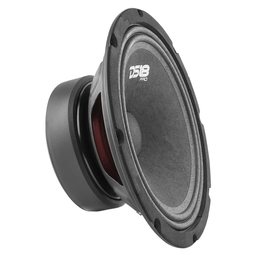 DS18 PRO-GM6B 6.5" Midrange Loudspeaker | 480W Max, 140W RMS, 8 Ohms, Red Aluminum Bullet — New Model