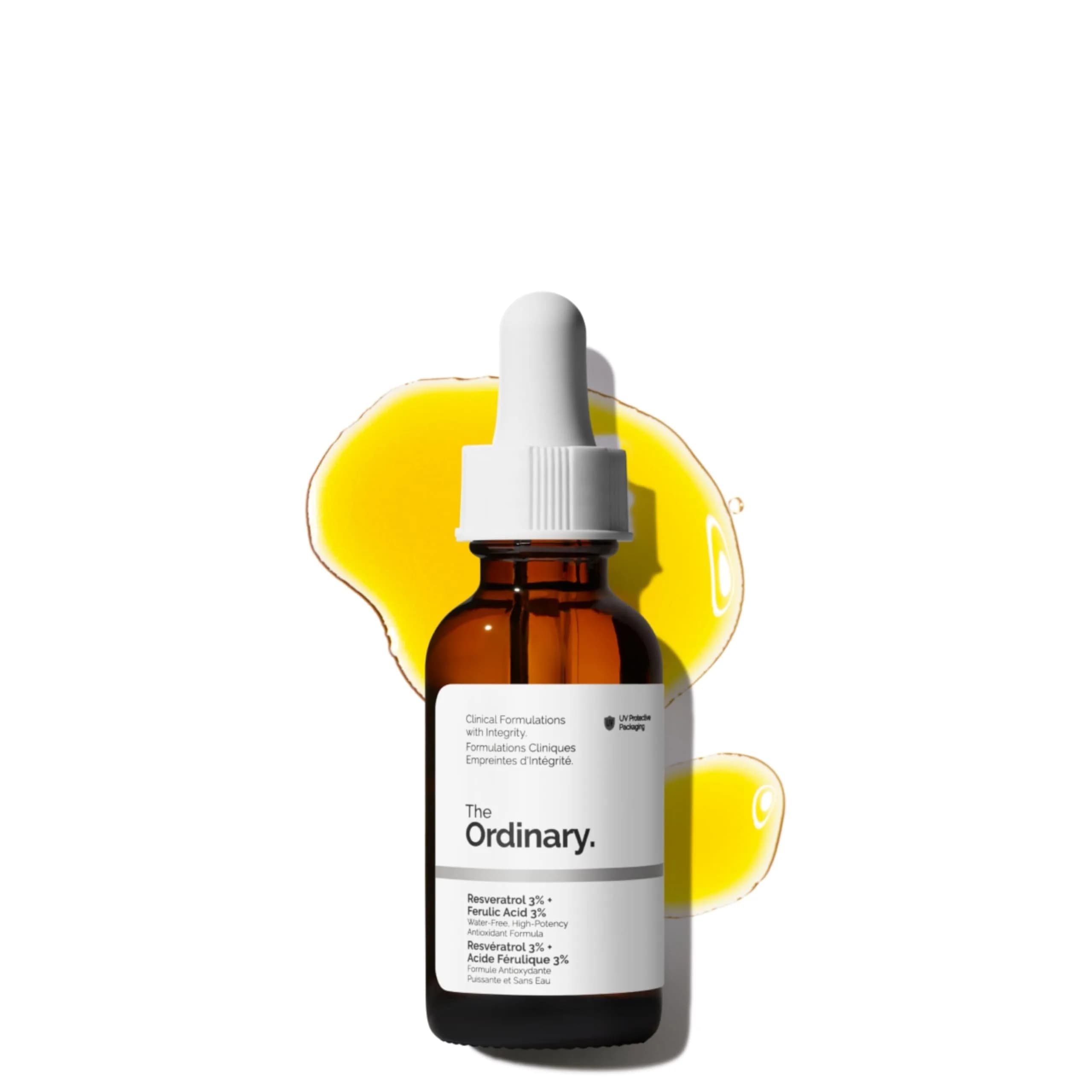 The Ordinary Resveratrol 3% + Ferulic Acid 3% Antioxidant Serum 30ml (1 Fl Oz) | Targets Signs of Aging with Potent Antioxidants - main product image
