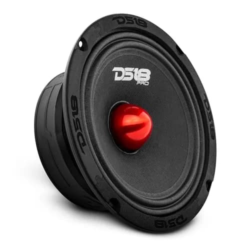 DS18 PRO-GM6B 6.5" Midrange Loudspeaker | 480W Max, 140W RMS, 8 Ohms, Red Aluminum Bullet thumbnail 1
