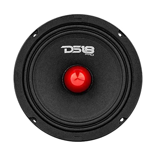 DS18 PRO-GM6B 6.5" Midrange Loudspeaker | 480W Max, 140W RMS, 8 Ohms, Red Aluminum Bullet thumbnail 4