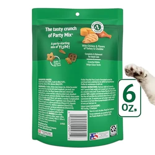 Friskies Purina Party Mix Picnic Crunch Cat Treats 36 oz | Real Chicken & Balanced Nutrition thumbnail 7