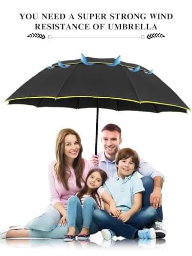 Kalolary UPF 50+ UV Protection Compact Golf Umbrella 62 Inch Windproof Waterproof thumbnail 4