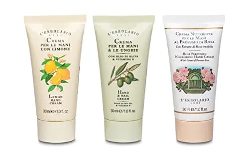 L'Erbolario Hand Cream Collection 3 Pc | Olive Oil, Lemon & Rose Moisturizers for Soft Hands thumbnail 1