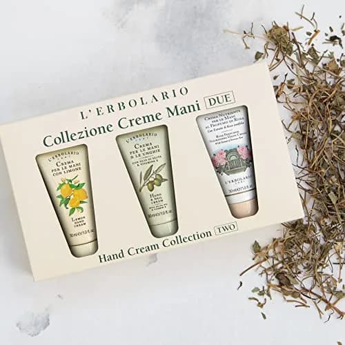 L'Erbolario Hand Cream Collection 3 Pc | Olive Oil, Lemon & Rose Moisturizers for Soft Hands thumbnail 2