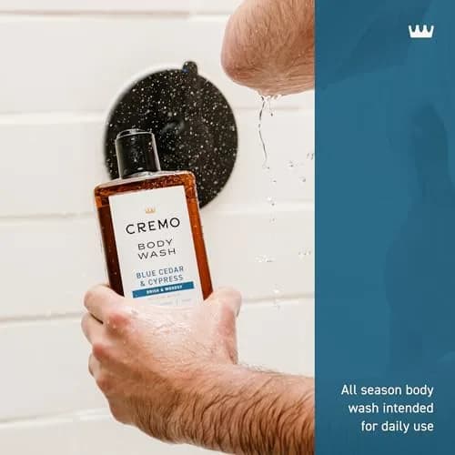 Cremo Men's Body Wash Cypress & Cedar 473ml (16 Fl Oz) | Rich Lathering Moisturizing Shower Gel thumbnail 2