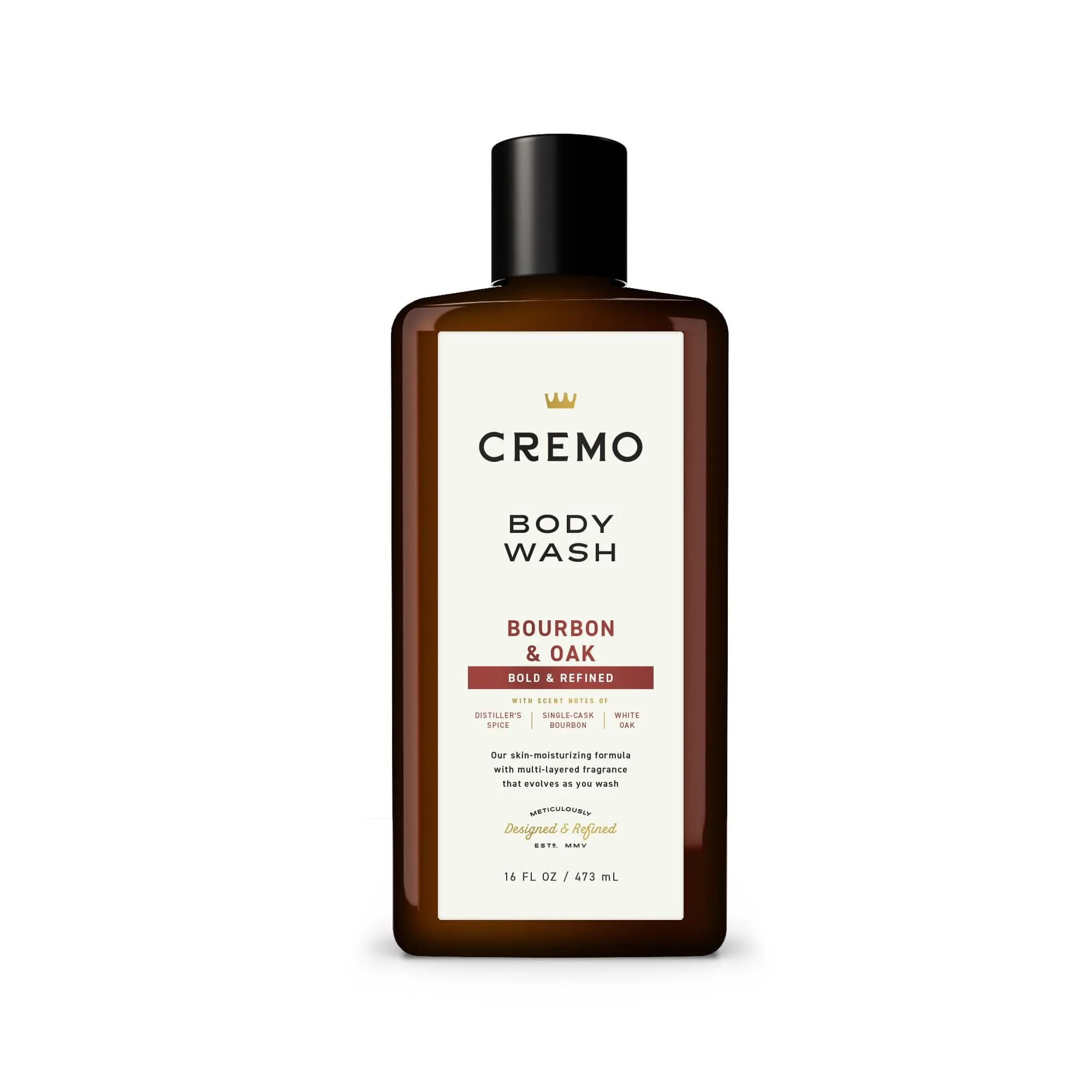 Cremo Men's Body Wash Cypress & Cedar 473ml (16 Fl Oz) | Rich Lathering Moisturizing Shower Gel — No Color