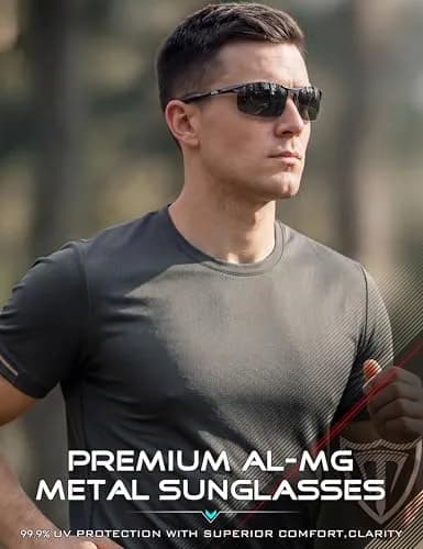 ATTCL Polarized Sunglasses Men Al-Mg Metal UV400 | Lightweight, Durable & UV Protection (70-120 chars) thumbnail 2