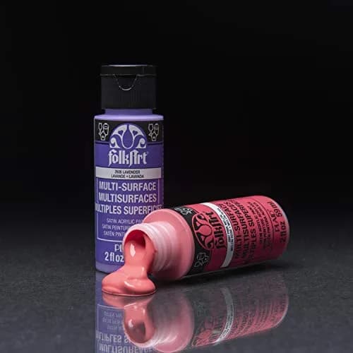 FolkArt Multi Surface Acrylic Craft Paint Set 16 pcs | Bright Colors, Non-Toxic, 2 Fl Oz Each thumbnail 6