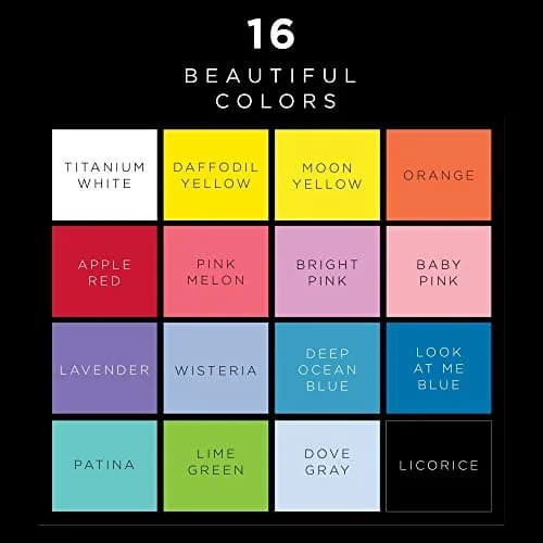 FolkArt Multi Surface Acrylic Craft Paint Set 16 pcs | Bright Colors, Non-Toxic, 2 Fl Oz Each thumbnail 3