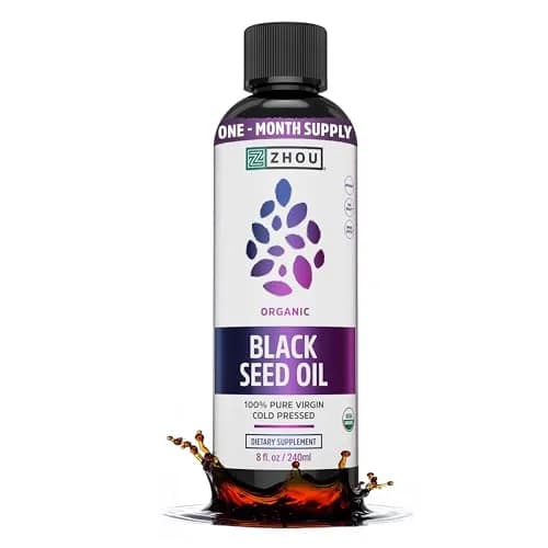 ZHOU Black Seed Oil Liquid 8 Fl Oz thumbnail 1