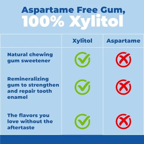 Epic Xylitol Gum Variety - Mint Pack, 150 Pieces (3-Pack) | Sugar-Free, Oral Health Support, Vegan thumbnail 4