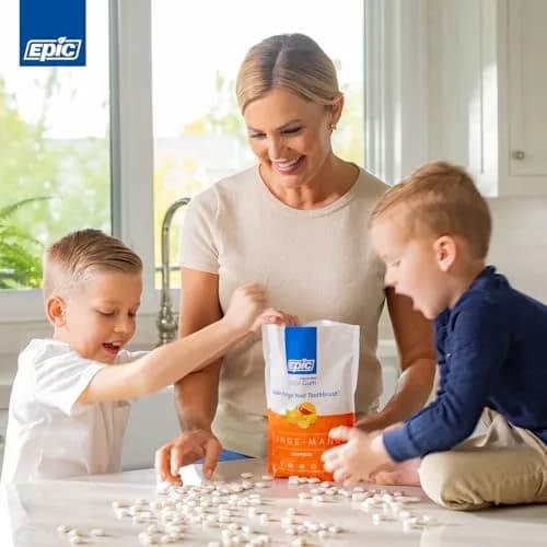 Epic Xylitol Gum Variety - Mint Pack, 150 Pieces (3-Pack) | Sugar-Free, Oral Health Support, Vegan thumbnail 5