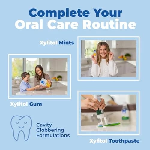 Epic Xylitol Gum Variety - Mint Pack, 150 Pieces (3-Pack) | Sugar-Free, Oral Health Support, Vegan thumbnail 7