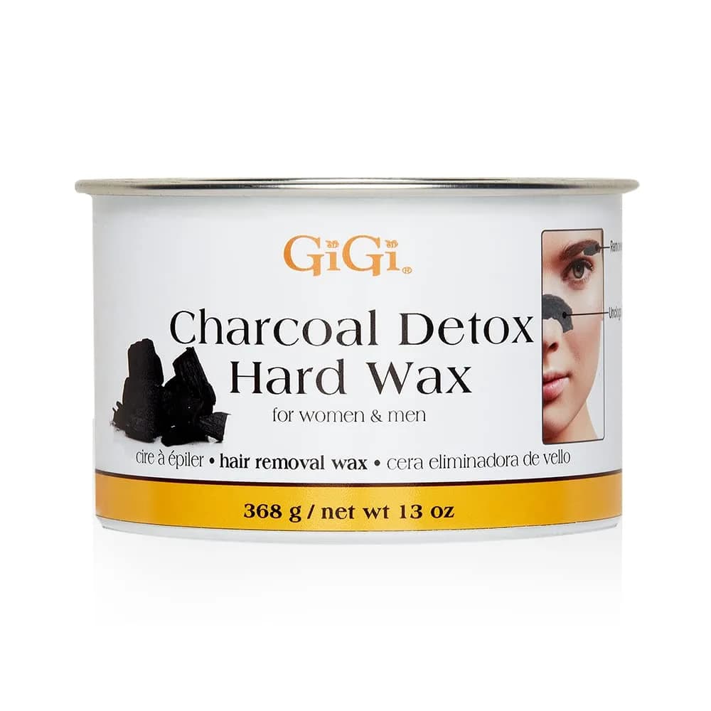 GiGi Charcoal Detox Facial Hard Wax 368.5 g (13 oz) | Deep Cleansing & Purifying Hair Removal Wax - main product image