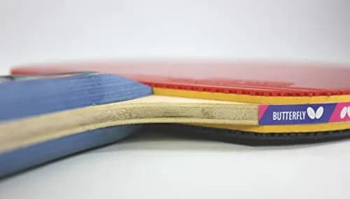 Butterfly Nakama S-9 Table Tennis Racket – ITTF Approved Ping Pong Paddle – Pan Asia Rubber & Thick Sponge Layer (6.5 in x 1 in x 11 in) thumbnail 6