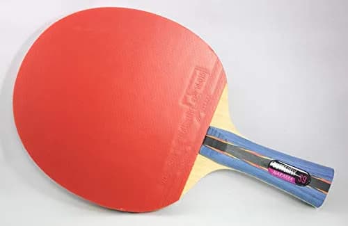 Butterfly Nakama S-9 Table Tennis Racket – ITTF Approved Ping Pong Paddle – Pan Asia Rubber & Thick Sponge Layer (6.5 in x 1 in x 11 in) thumbnail 2