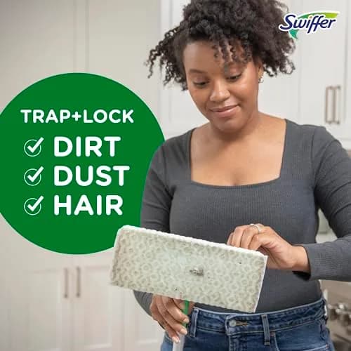 Swiffer Dry Sweeping Cloths Refills, Lavender Scent, 52 Count | Traps & Locks Dirt, Dust, Hair & Allergens thumbnail 6