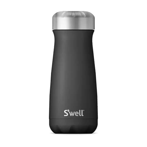 S'well Stainless Steel Traveler 16oz Onyx | Triple-Layered Vacuum Insulated Mug Keeps Drinks Hot 12h & Cold 24h thumbnail 1
