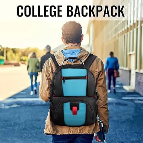 YOREPEK Large Laptop Backpack for Men, Heavy Duty Travel Backpack 49cm (19.3") | TSA Approved Carry-On thumbnail 2