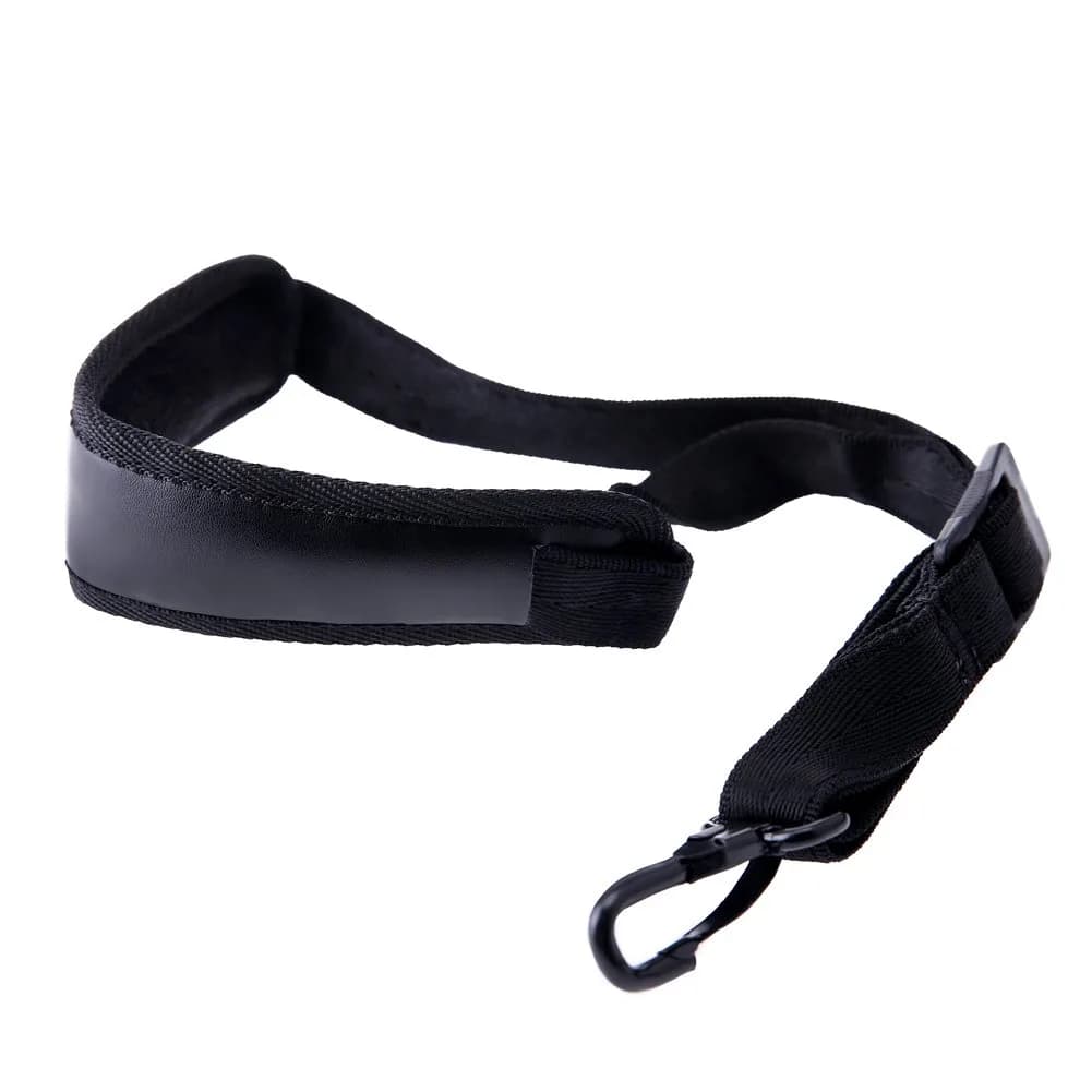 Yinama Saxophone Neck Strap Soft Sax Leather Padded for Alto Tenor Baritone Soprano | Adjustable 17"-21" with Rubber-Covered Metal Hook - main product image