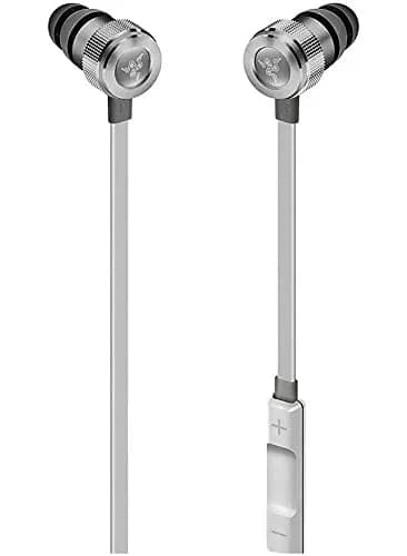 Razer Hammerhead Earbuds for iOS: DAC - Custom-Tuned Dual-Driver Technology - Aluminum Frame - Lightning Connector - Mercury White thumbnail 3