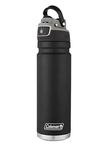 Coleman Autoseal FreeFlow Stainless Steel Water Bottle, Black, 24oz (710ml) | Keeps Cold 31 Hrs thumbnail 6