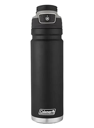 Coleman Autoseal FreeFlow Stainless Steel Water Bottle, Black, 24oz (710ml) | Keeps Cold 31 Hrs thumbnail 3