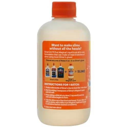 Elmer's Magical Liquid Slime Activator Solution 259ml (8.75 fl oz) | Updated Formula for Double Slime Output thumbnail 7