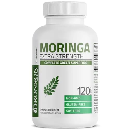 Bronson Moringa Extra Strength Leaf Extract | 120 Vegetarian Capsules for Overall Wellness thumbnail 3