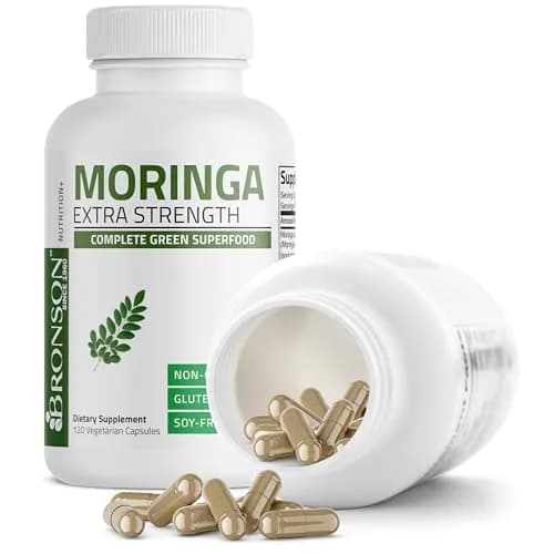 Bronson Moringa Extra Strength Leaf Extract | 120 Vegetarian Capsules for Overall Wellness thumbnail 4