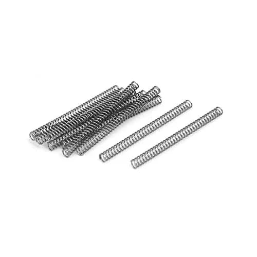 uxcell 3mm OD x 40mm L Compression Springs (10 Pcs, Silver) | Stainless Steel Coil thumbnail 1