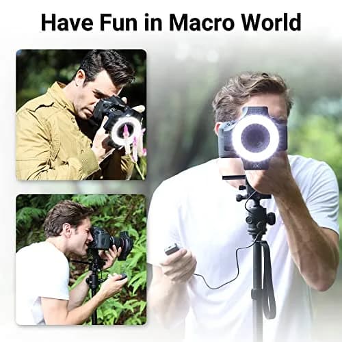 JJC Macro Ring Light with 49/52/55/58/62/67mm Adapter Rings | Bright Macro & Portrait Lighting thumbnail 6