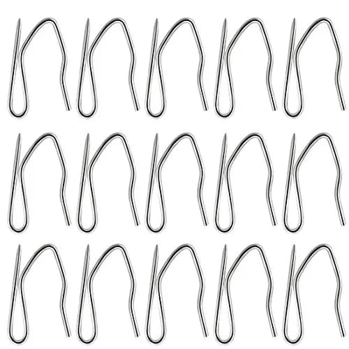 Nydotd Stainless Steel Curtain Hooks 58PCS | Rustproof Pin-On Hooks for Shower & Window (1.2 inch) thumbnail 8