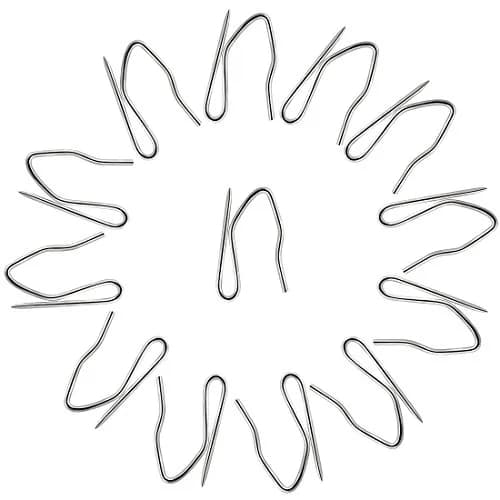 Nydotd Stainless Steel Curtain Hooks 58PCS | Rustproof Pin-On Hooks for Shower & Window (1.2 inch) thumbnail 4