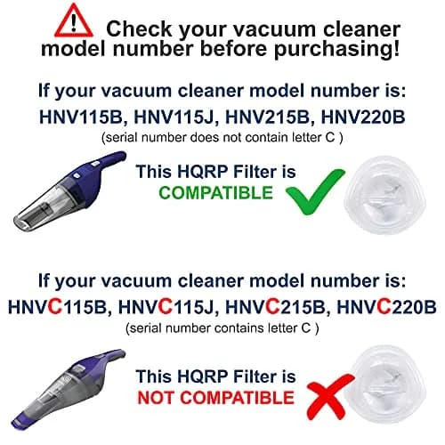 HQRP 10-Pack Washable Filter for Black+Decker Hand Vacuums | Compatible with HNV115B, HNV115J, HNV215B, HNV220B Series thumbnail 5