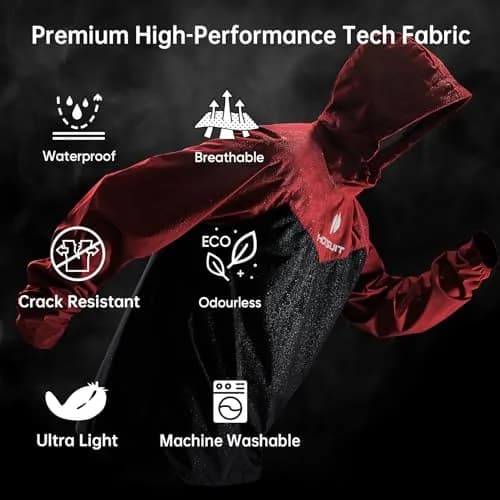 HOTSUIT Men & Women Sauna Suit Set | Red, 3XL (0.54 kg) thumbnail 4