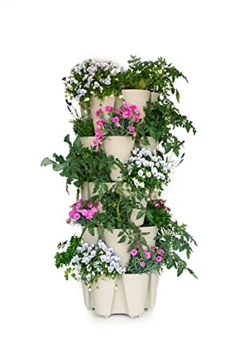 Greenstalk 5 Tier Vertical Garden Planter with Internal Watering System | Grow Vegetables & Flowers thumbnail 1